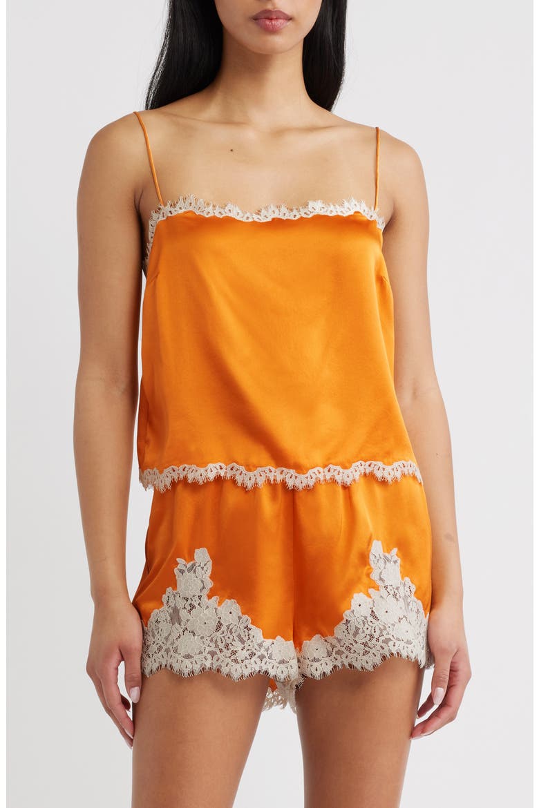 Loure Lace Camisole, Main, color, TANGERINE