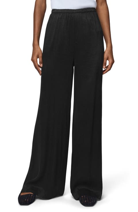 Serena Satin Pull-On Pants