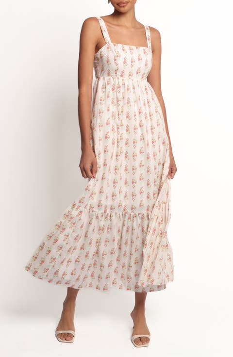 Gabriela Floral Print Maxi Dress