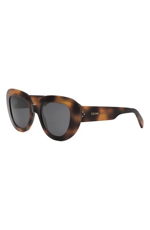 Celine Bold 3 Dots 51mm Gradient Butterfly Sunglasses In Blonde Havana/smoke