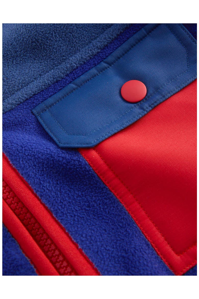 Kids' Windproof Fleece Jacket, Alternate, color, BLUE
