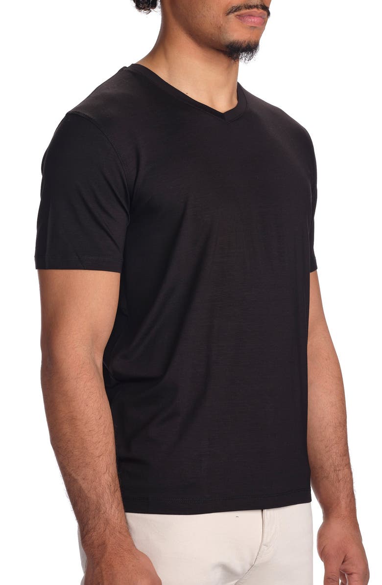 STUDIO GARNET LOS ANGELES V-Neck Stretch Modal T-Shirt, Alternate, color,