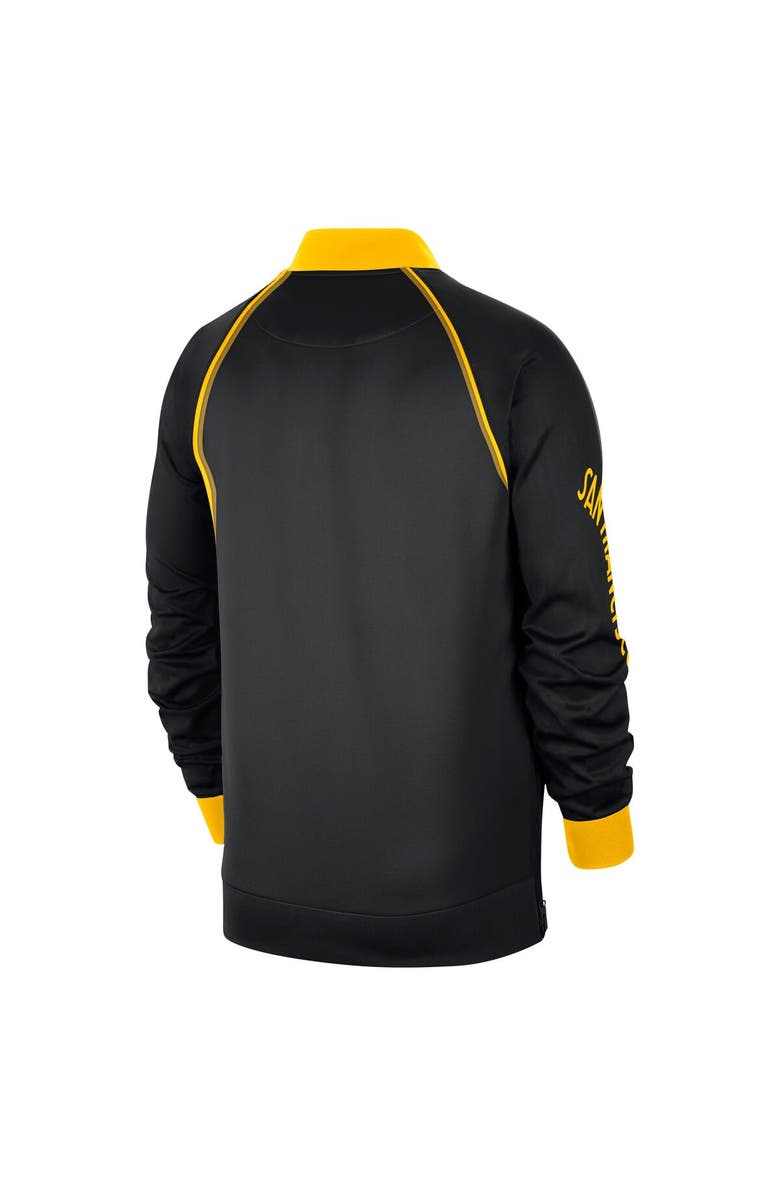 Nike Men's Nike Black Golden State Warriors 2023/24 City Edition Authentic Showtime Performance Raglan Full-Zip Jacket, Alternate, color, 