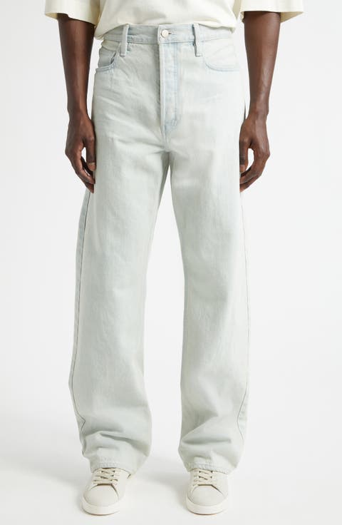 Straight Leg Jeans (Bleach Wash)