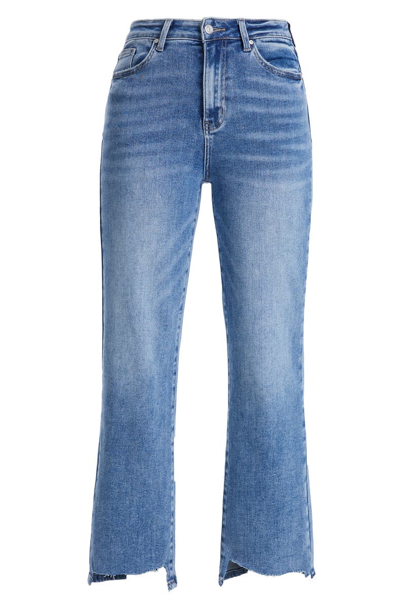 Bayeas Kristy High Waist Step Hem Ankle Straight Leg Jeans, Alternate, color, 