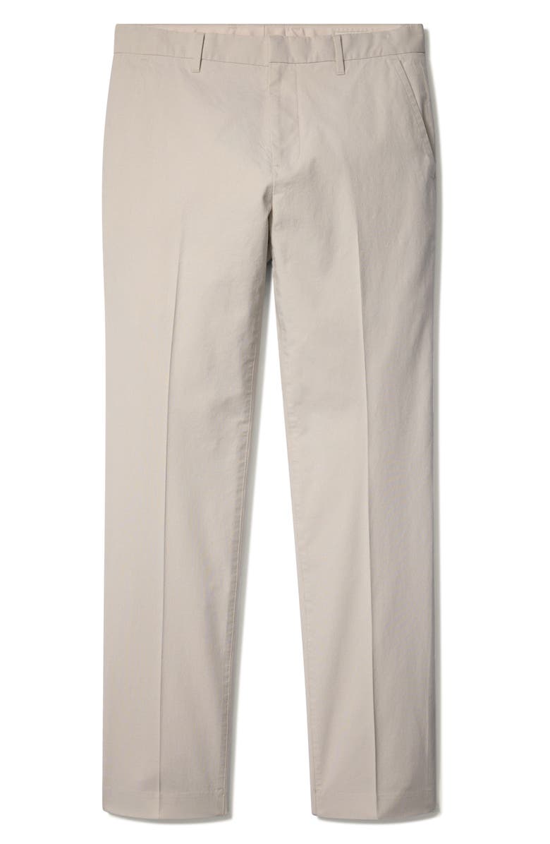 Bonobos Warrior Slim Fit Dress Pants, Alternate, color, Friday Khaki Fine Stripe