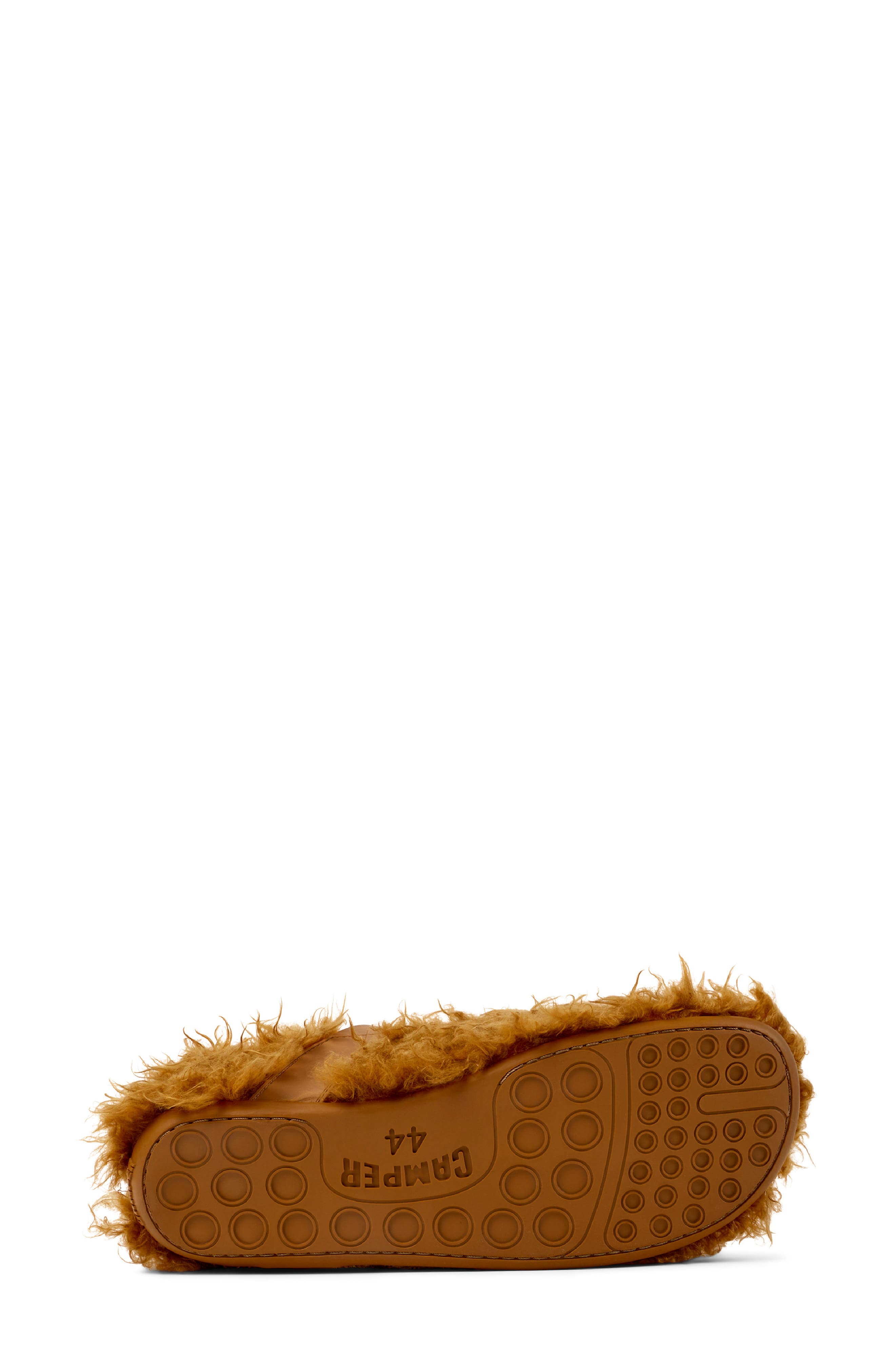 Lab Gender Inclusive Wabi Faux Fur Slipper, Alternate, color, MEDIUM BRO