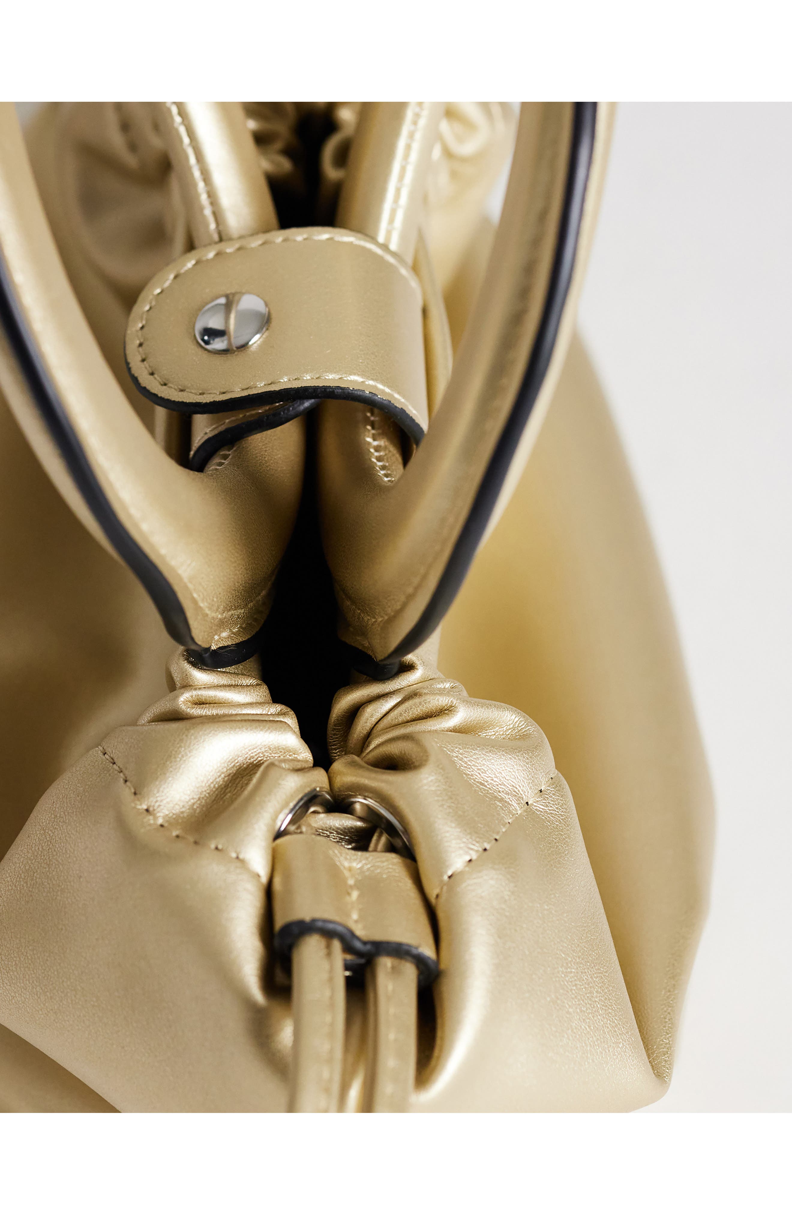Grette Metallic Grab Bag, Alternate, color, GOLD