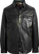Schott NYC Western Leather Shirt Jacket