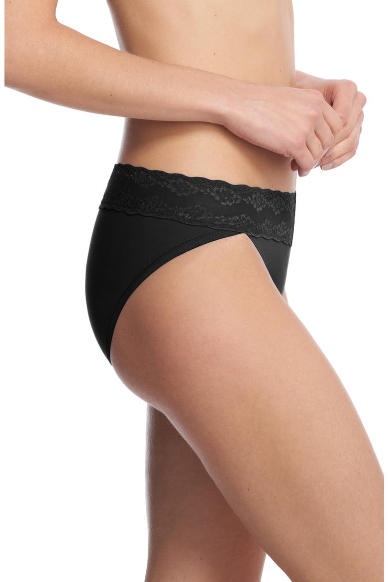Bliss Perfection One Size French Cut Brief 3-Pack, Alternate, color, BLACK