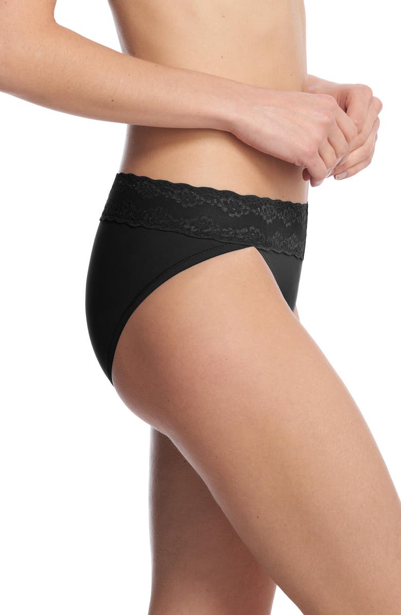 Natori Bliss Perfection One Size Thong and French Cut 2-Pack, Alternate, color, Black