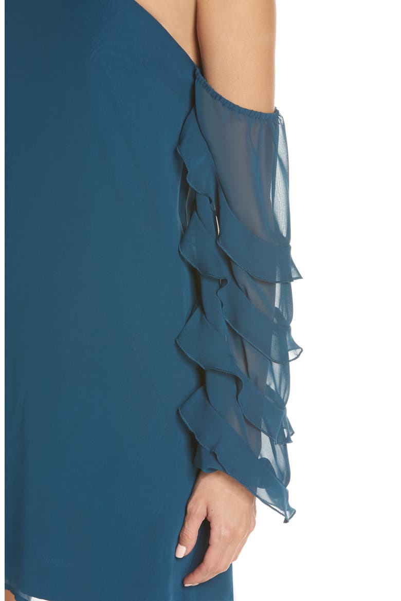 Love the Way I Look Tonight One-Shoulder Minidress, Alternate, color, TEAL