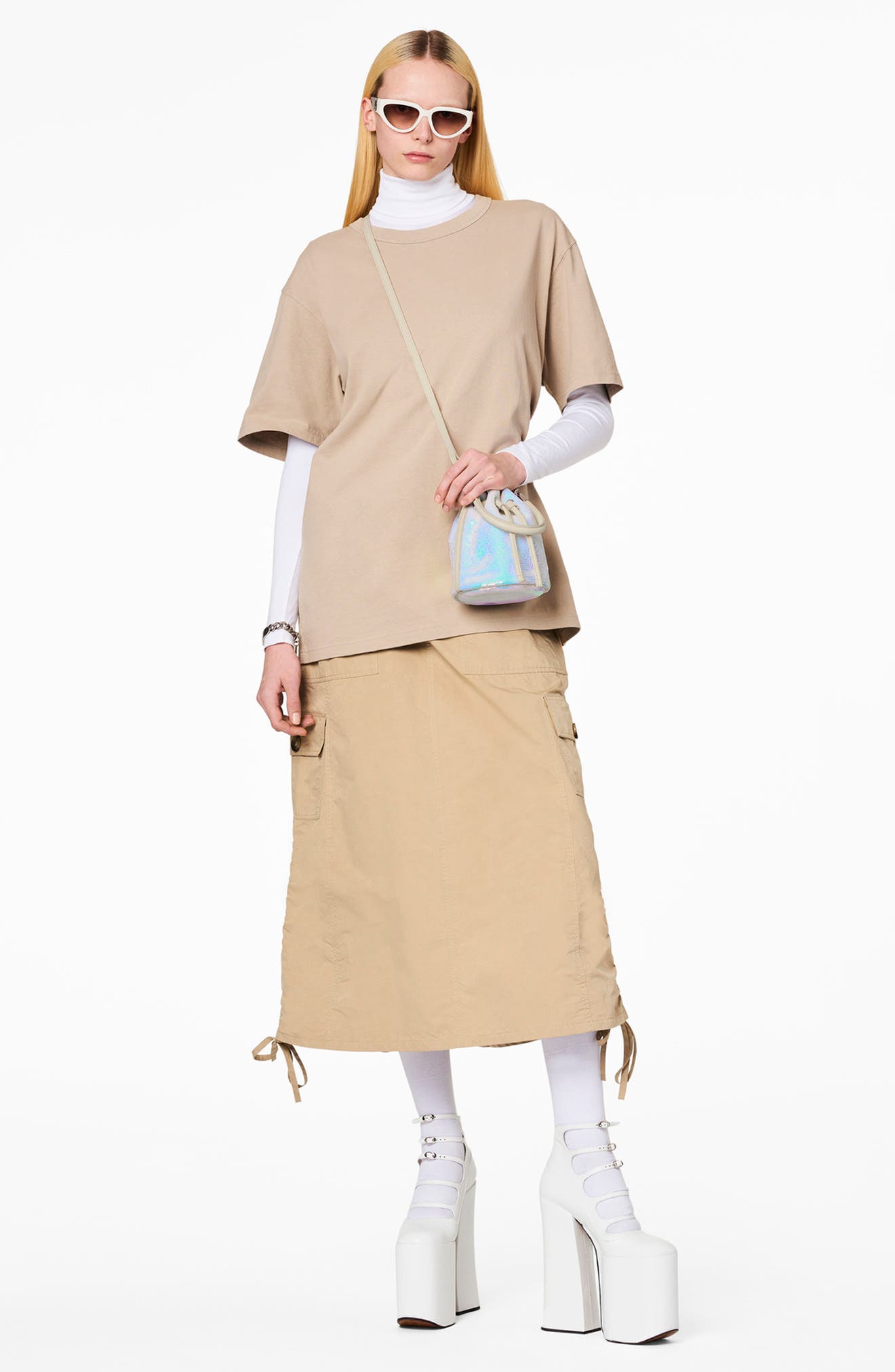 Marc Jacobs The Sequins Mini Bucket Bag, Alternate, color, 