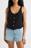Rip Curl Classic Surf Cotton Crop Button-Up Tank