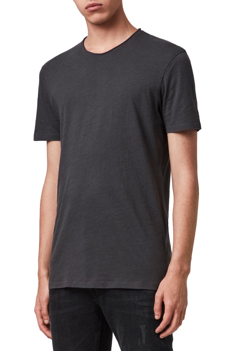 Slim Fit Crewneck T-Shirt, Alternate, color, WASHED BLACK
