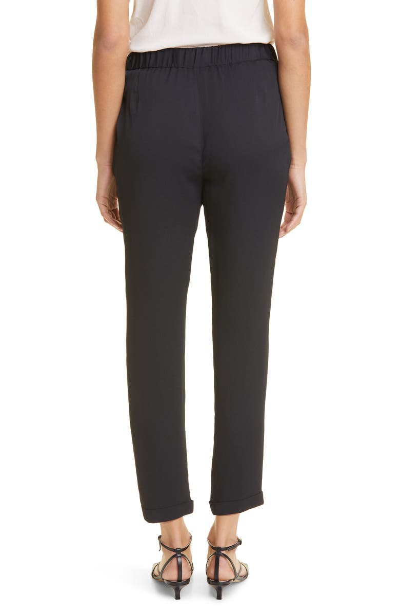 Fabiana Filippi Spello Tapered Leg Crepe Pants, Alternate, color, 