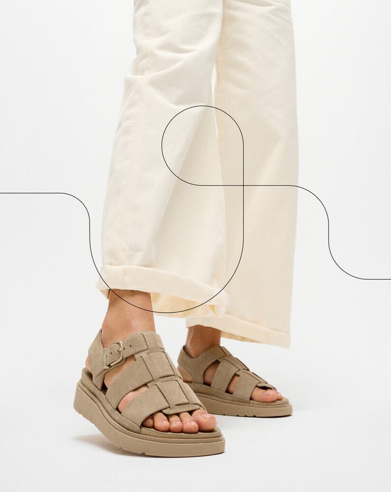 FitFlop Gen FF Suede Fisherman Sandals, Alternate, color, Cappuccino