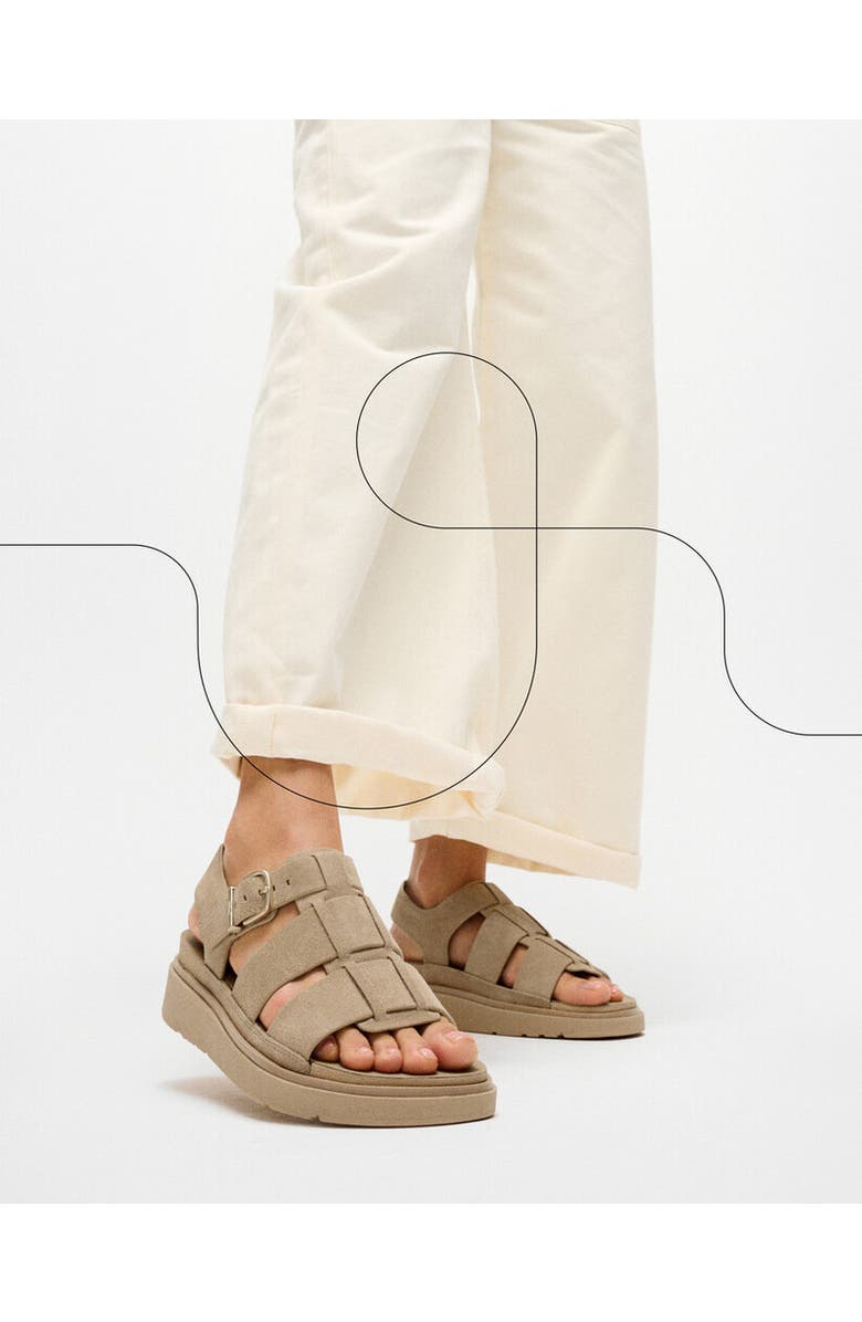 FitFlop Gen FF Suede Fisherman Sandals, Alternate, color, Cappuccino