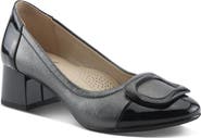 AZURA BY SPRING STEP Babysteps Two-Tone Cap Toe Pump