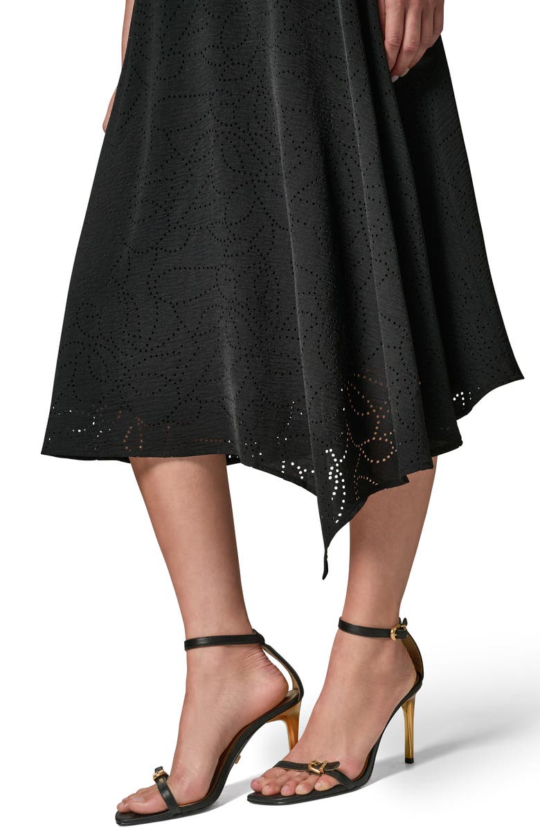 Donna Karan New York Lasercut Handkerchief Hem Skirt, Alternate, color,
