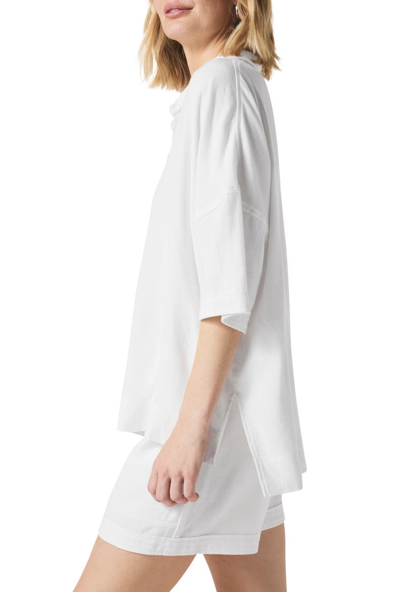 Coastal Relaxed Top, Alternate, color, WHITE