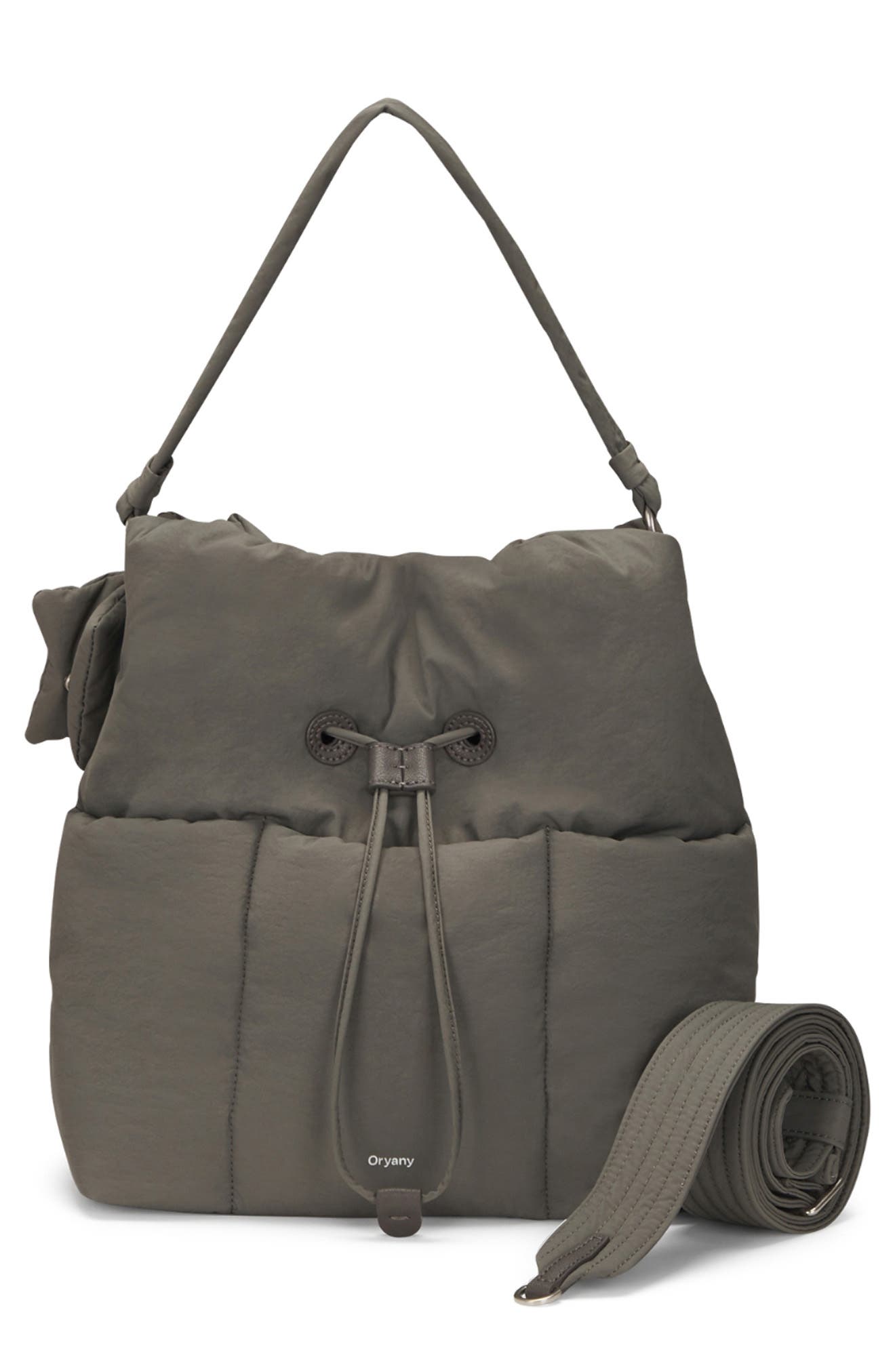 Oryany Medium Pillow Nylon Bucket Bag, Main, color, 