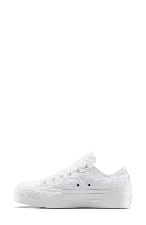 Converse Chuck Taylor® All Star® Woven Platform Sneaker In White
