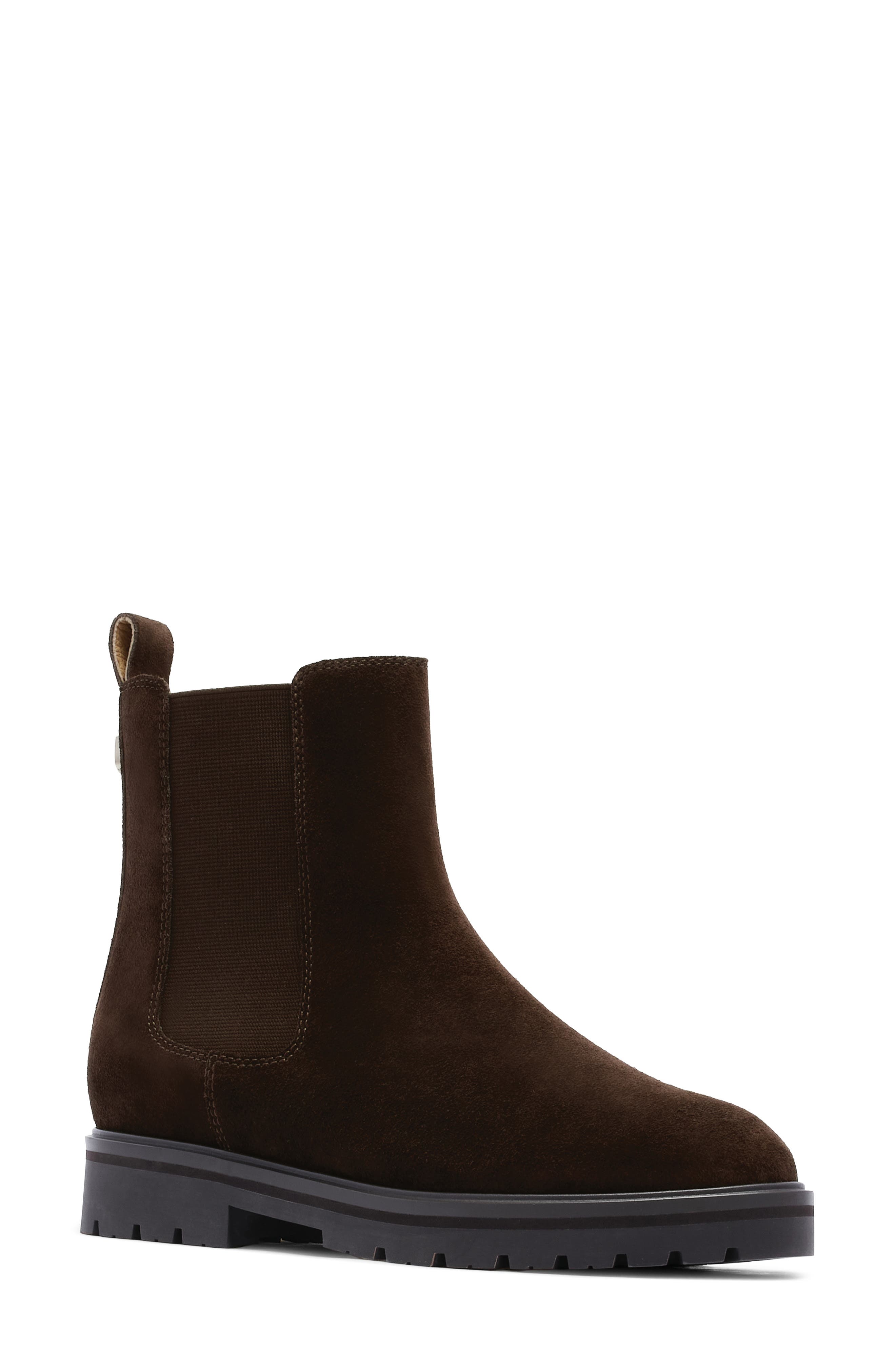 Rocco II Leather Chelsea Boot, Main, color, CHOCOLATE SUEDE