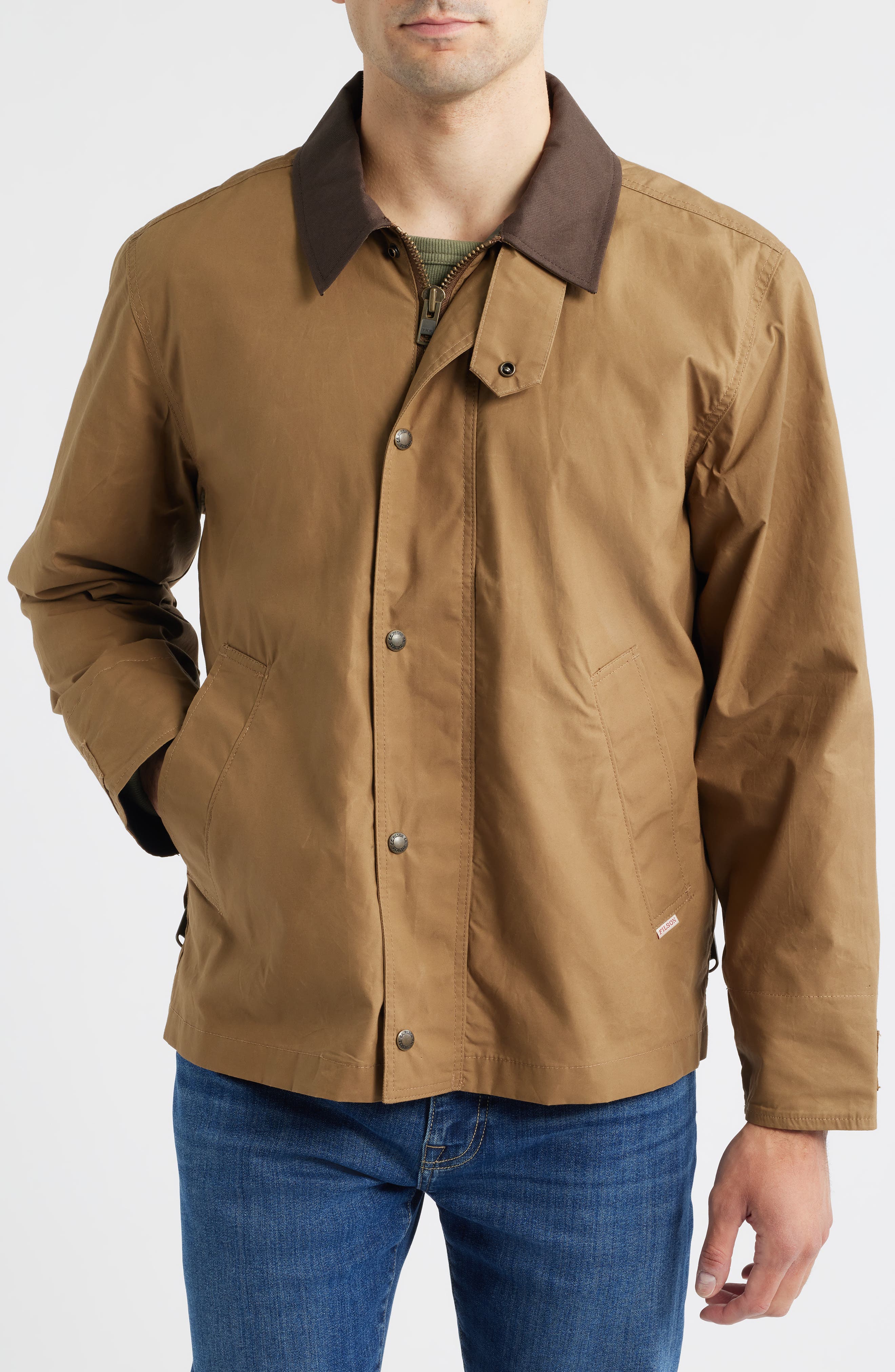 marka FIELD JACKET SHORT コットンモールスキン Ranger Water Resistant Short Waxed Cotton Field Jacket (Men
