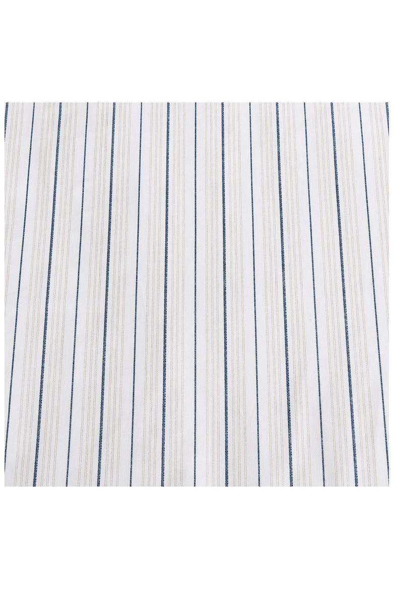 Beux Stripe 200 Thread Count Sheet Set, Alternate, color, TWINE/ NAVY