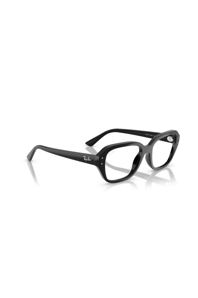 53mm Square optical glasses, Alternate, color, Black