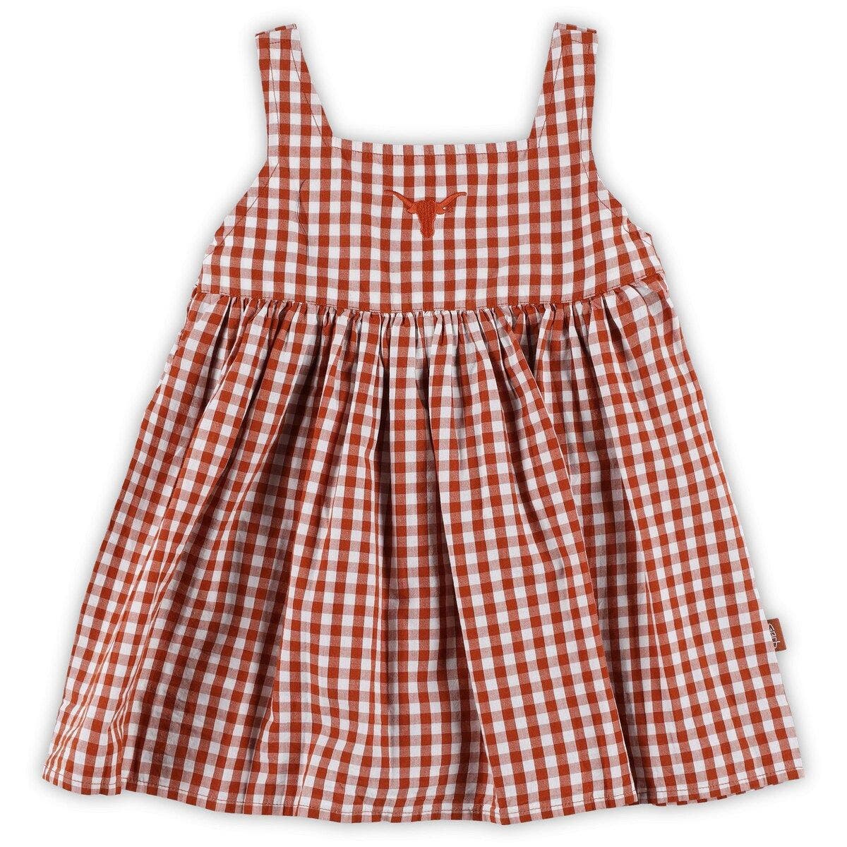 GARB Girls Toddler Garb Texas Orange Texas Longhorns Cara Woven Gingham ...