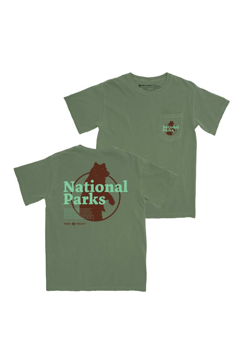 Men's Our National Parks Pocket Graphic Tee, Main, color, MILITARY