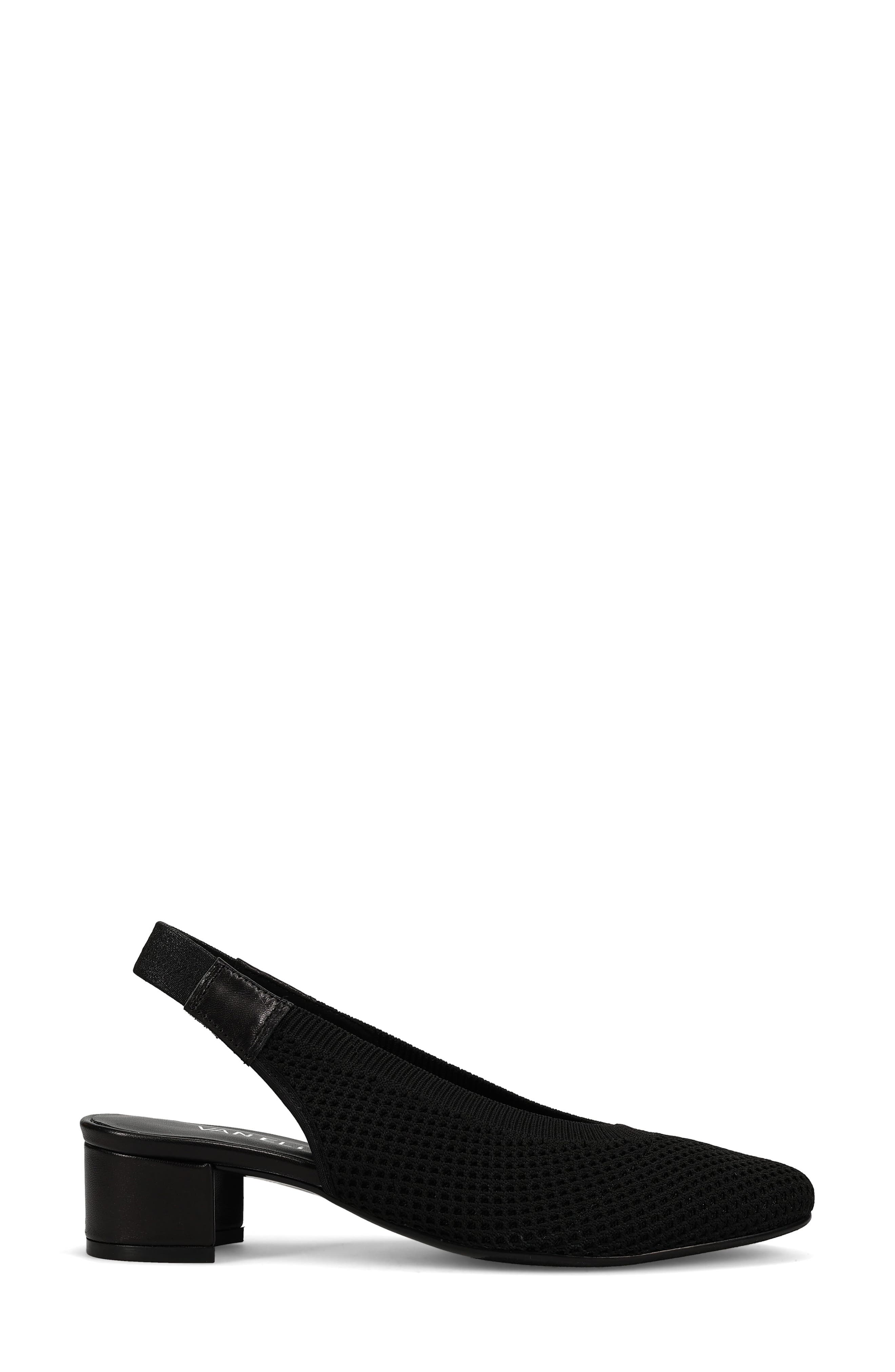 VANELi Abira Stretch Knit Slingback Pump, Alternate, color, Black