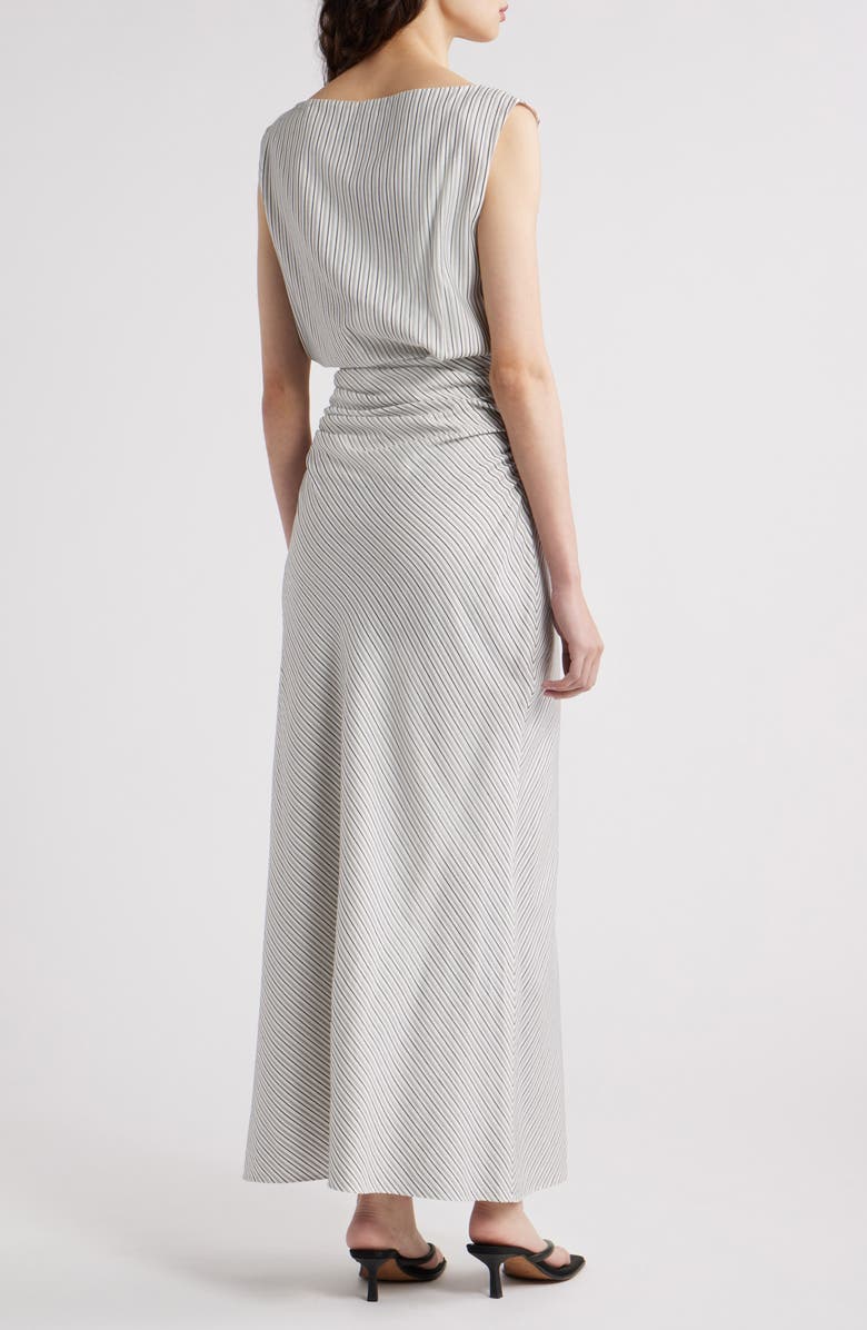 Faithfull the Brand Margaux Stripe Sleeveless Dress, Alternate, color, Navy Stripe