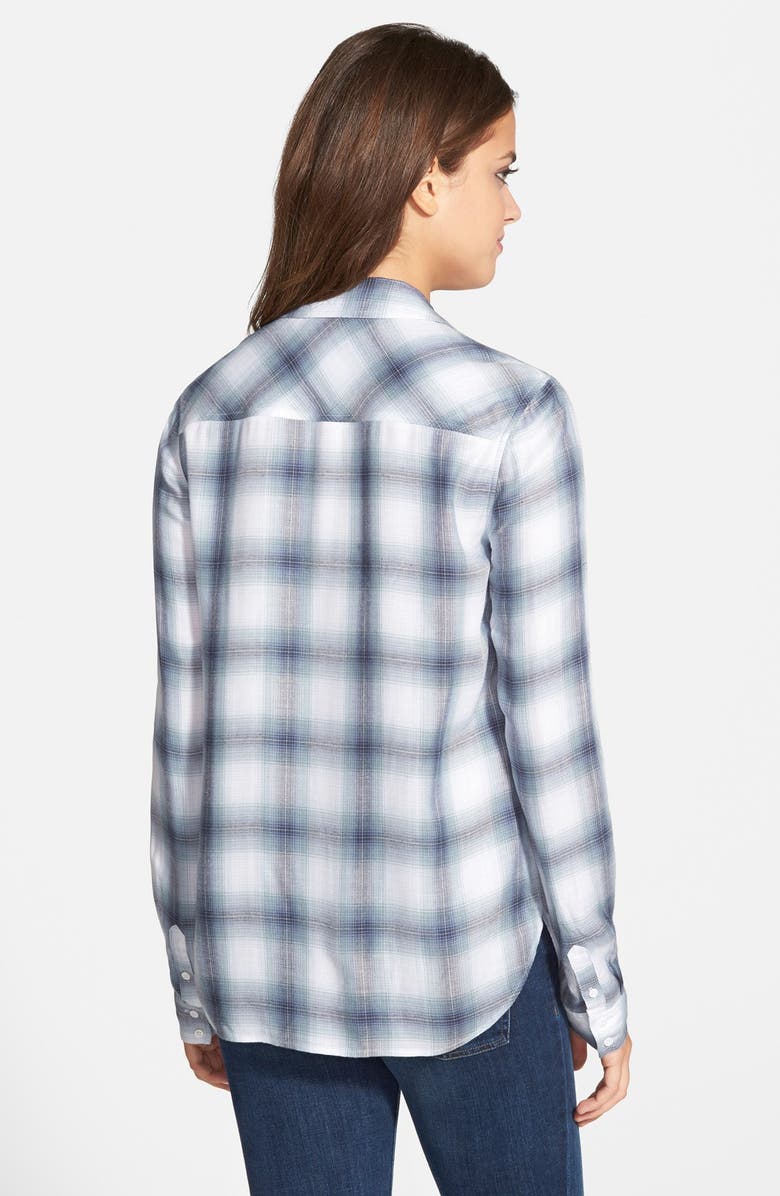 PAIGE Denim 'Trudy' Button Front Plaid Shirt, Alternate, color,