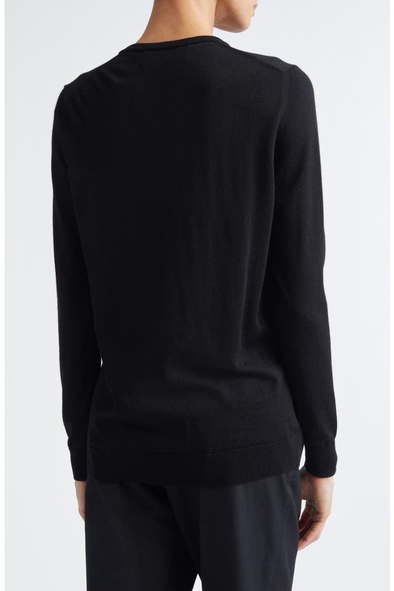 Mallory Half Zip Sweater, Alternate, color, BLACK