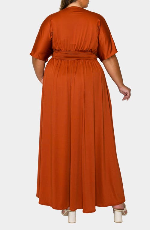 L I V D Raffi Maxi Dress In Brown