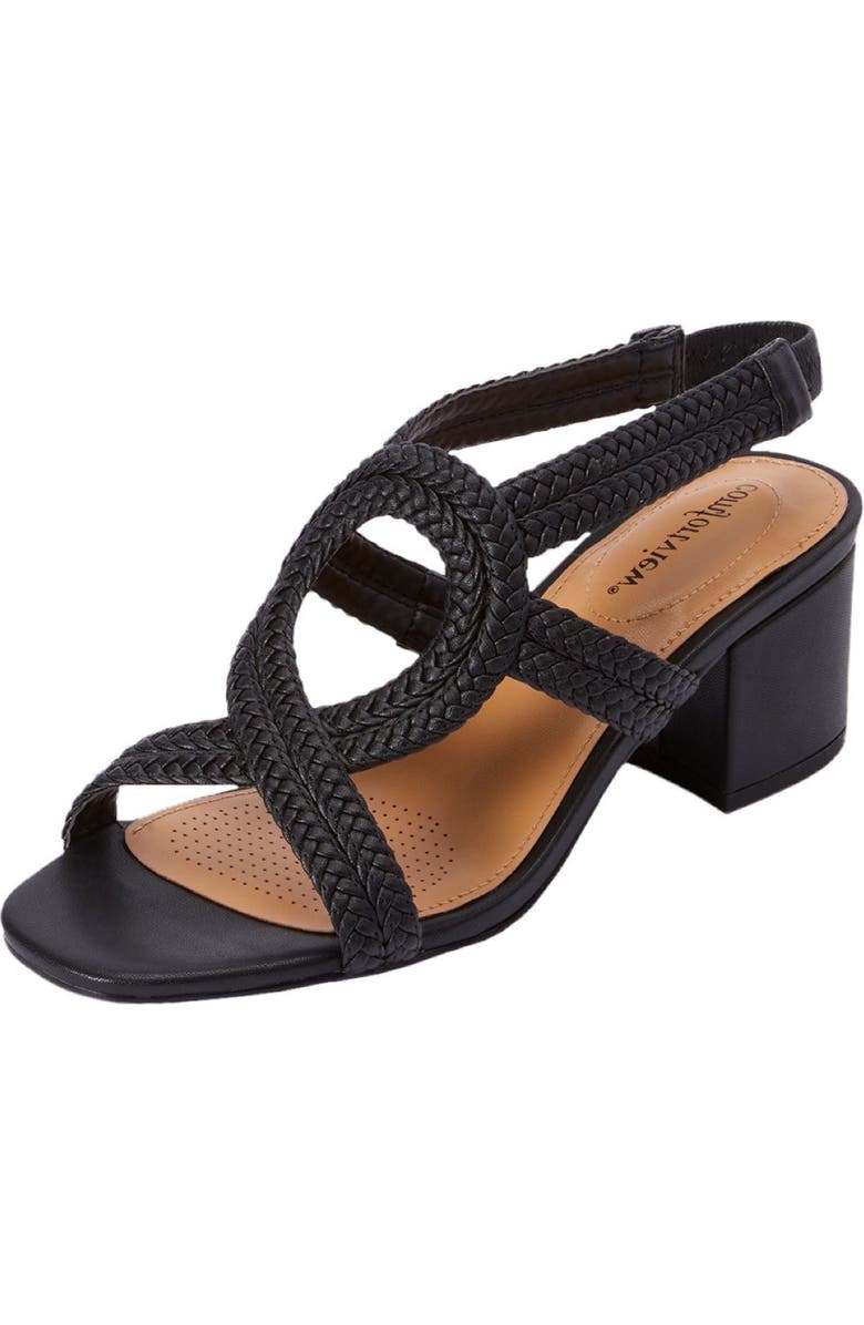 Comfortview The Dorothy Sandal, Main, color, Black