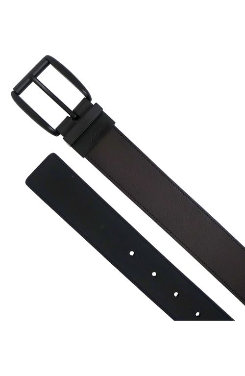 Boconi Reversible Leather Belt In Brown