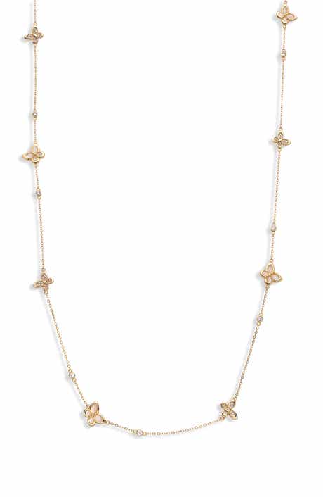 Ameila 14k Gold Plated Station Necklace
