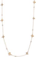 EYE CANDY LOS ANGELES Ameila 14k Gold Plated Station Necklace