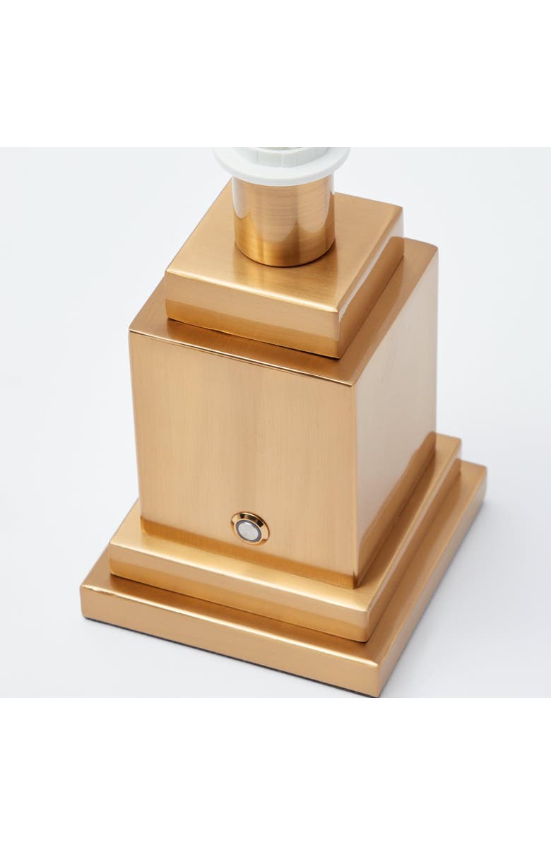 Mrs. Alice Square Rechargeable Lamp, Alternate, color, Brass