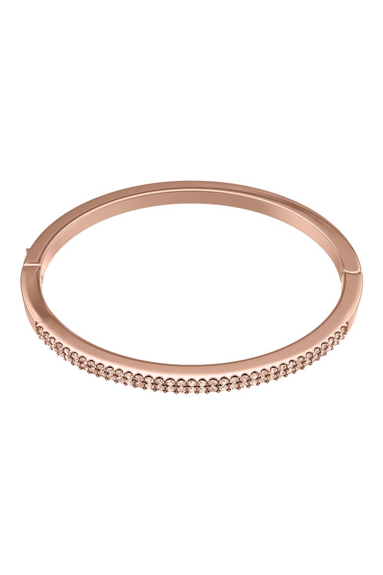 Ellis Pavé Crystal Bangle Bracelet, Main, color, ROSE GOLD