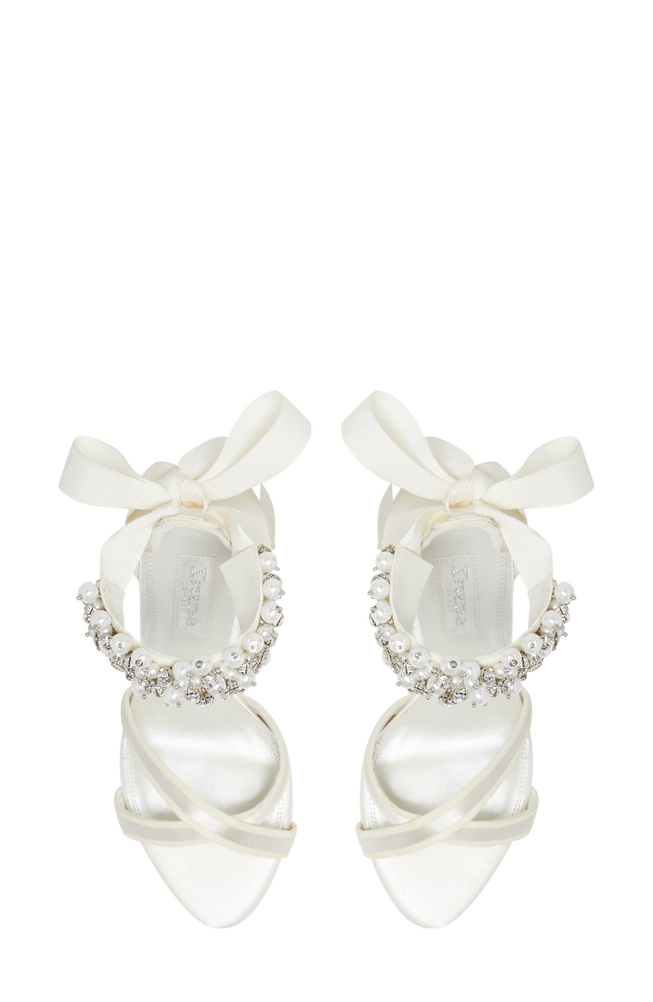 Dune London Martinis Imitation Pearl Sandal, Alternate, color, 