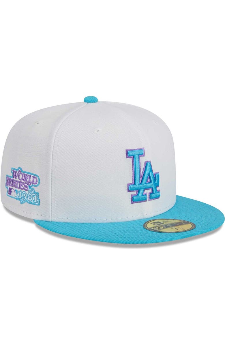 New Era Men's New Era White Los Angeles Dodgers Vice 59FIFTY Fitted Hat, Main, color, White