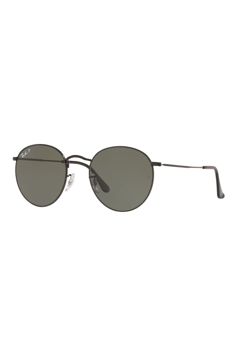 53mm Evolve Photochromic Round Sunglasses, Alternate, color, BLACK/ BLACK POLAR