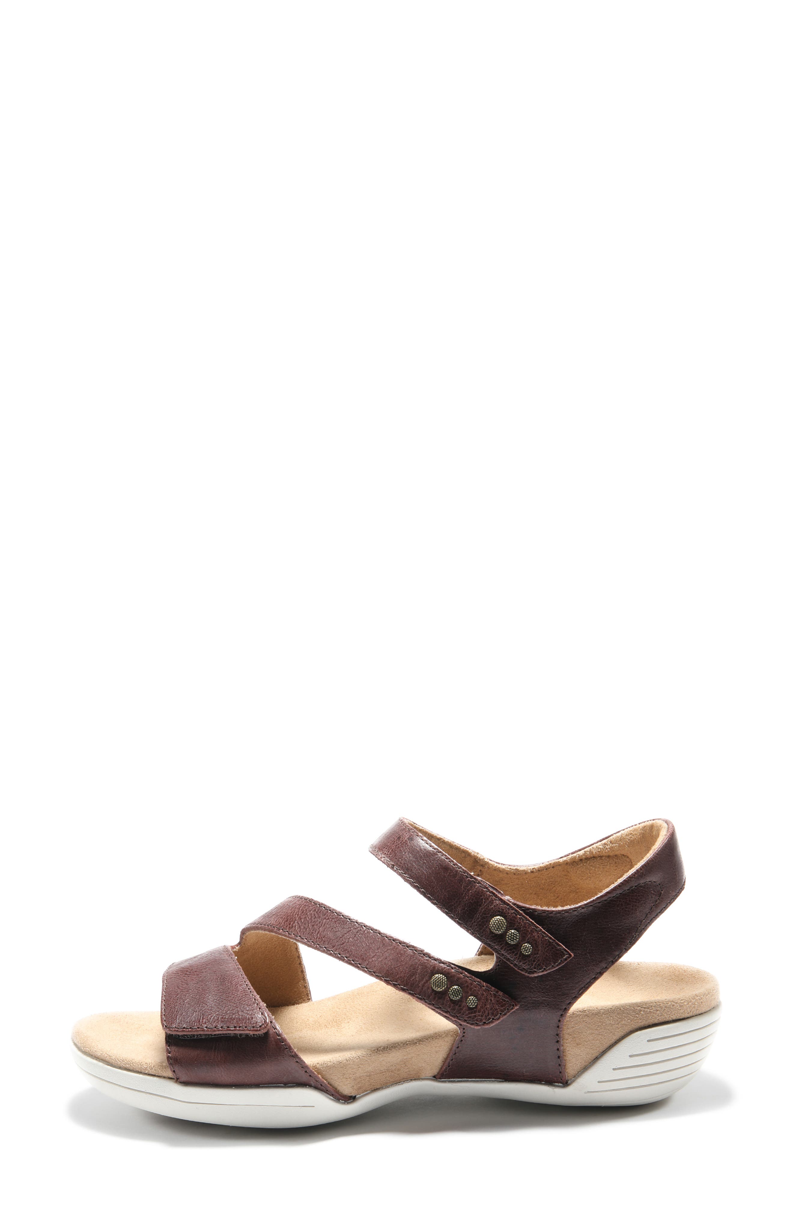 Hälsa Denia Ankle Strap Sandal, Alternate, color, BROWN LEATHER