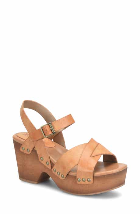 KORKS Leda Ankle Strap Platform Sandal