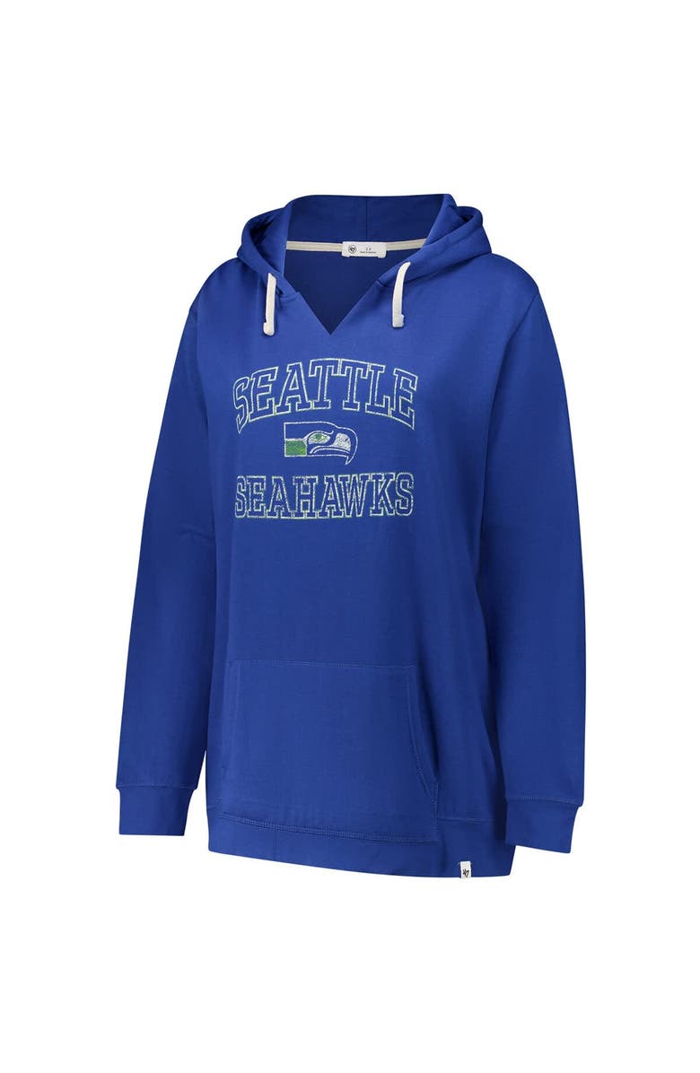 '47 Women's '47 Royal Seattle Seahawks Plus Size Clarity Kennedy Pullover Hoodie, Alternate, color, Royal